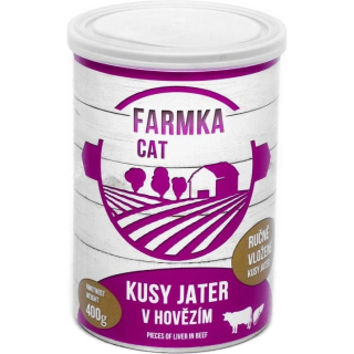 Sokol Falco Farmka Cat konzerva pro kočky s játry 400 g