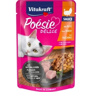 Vitakraft Cat Poésie Déli Sauce kapsička pro kočky krůtí 85 g