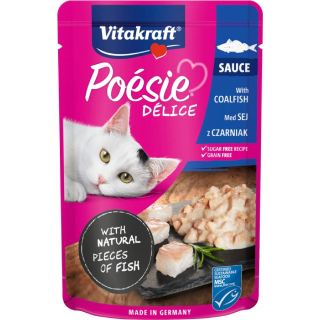 Vitakraft Cat Poésie Déli Sauce kapsička pro kočky treska tmavá 85 g