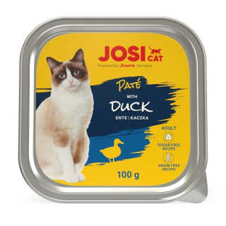 Josicat Paté paštika pro kočky kachní 100 g