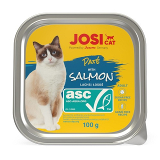 Josicat Paté paštika pro kočky losos 100 g