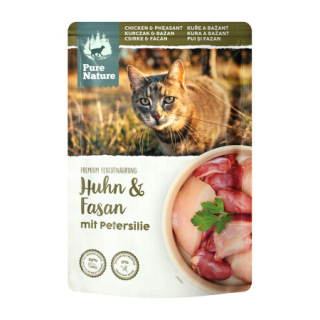 Pure Nature Cat kapsička pro dospělé kočky s kuřetem a bažantem s petrželkou 85 g