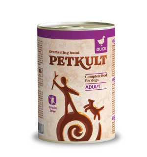 Petkult Adult konzerva pro psy kachna 400 g
