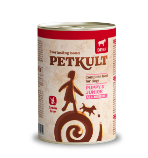Petkult Junior konzerva pro štěňata hovězí 400 g