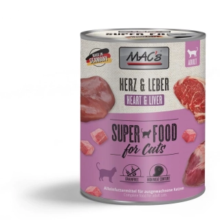 MAC's Cat konzerva pro kočky se srdcem a játry 400 g