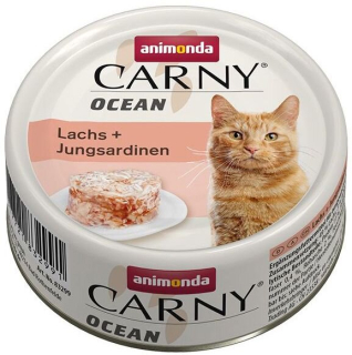 Animonda Carny Ocean konzerva pro kočky s lososem a sardinkami 80 g