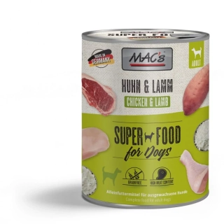 MAC's Dog konzerva pro psy kuře, jehně 400 g