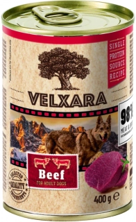 Velxara Paté Dog Adult konzerva pro psy hovězí 400 g