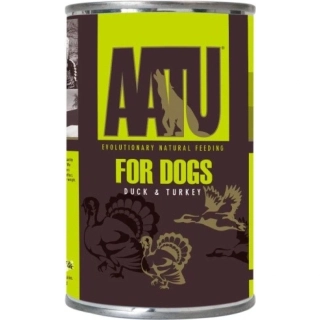 AATU Dog konzerva pro psy kachna, krůta 400 g
