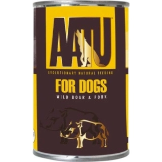 AATU Dog konzerva pro psy vepřové, divočák 400 g