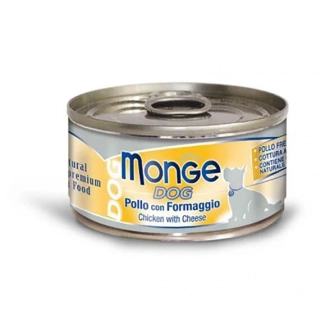 Monge Dog Natural konzerva pro psy kuřecí maso, sýr 95 g
