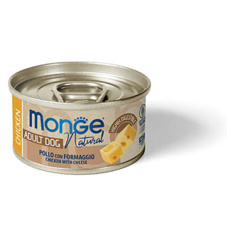 Monge Dog Natural konzerva pro psy kuřecí maso, sýr 95 g