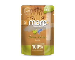Marp Holistic Plus kapsička pro kočky s kuřetem a tuňákem v želé 55 g