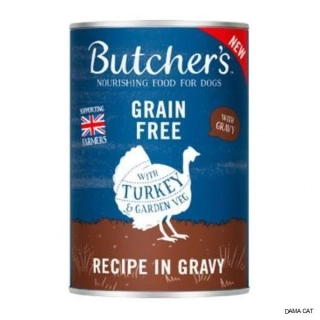 Butcher's Dog Original konzerva pro psy krůtí v omáčce 400 g