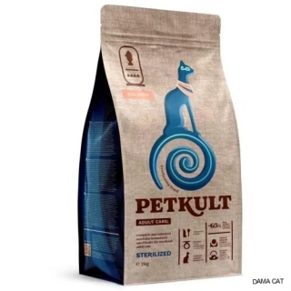 Petkult Cat Sterilised losos granule pro kastrované kočky 2 kg