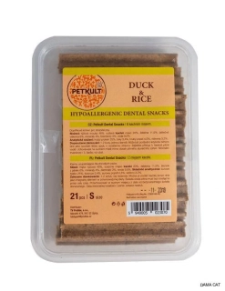Petkult Dental Snack Hypoallergenic Duck/Rice - 21ks/S