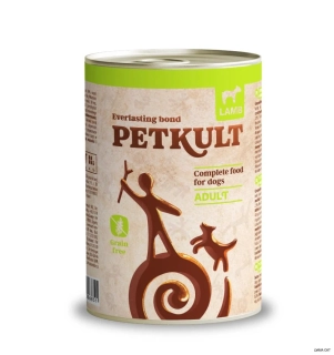 Petkult Adult konzerva pro psy jehně 400 g