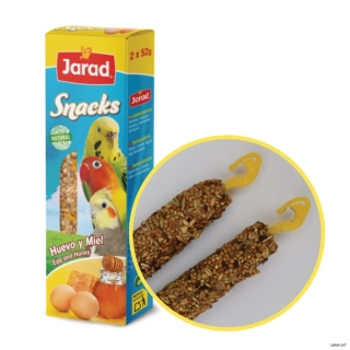 Jarad Tyčinky Střední Papoušek Vejce/Med - 2ks