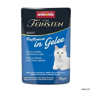 Animonda Vom Feinsten Raffinesse in Jelly kapsička pro kočky kuře a losos 85 g