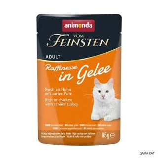 Animonda Vom Feinsten Raffinesse in Jelly kapsička pro kočky kuře a krůta 85 g