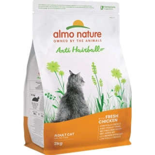 Almo Nature Anti Hairball s čerstvým kuřecím granule pro kočky 2 kg