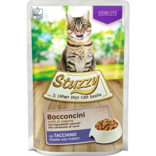 Stuzzy Cat kapsička pro sterilizované kočky Adult krocan 85 g