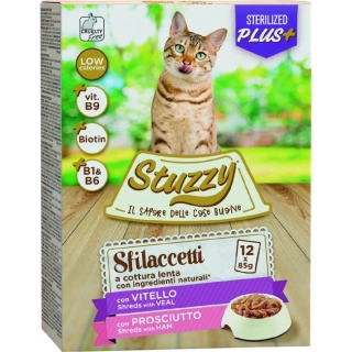 Stuzzy Cat kapsička pro sterilizované kočky Adult šunka 12 × 85 g