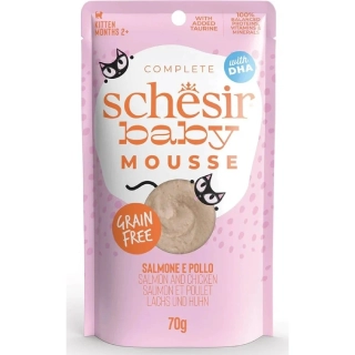 Schesir Cat kapsička pro koťata Kitten Lifestage mousse losos 70 g