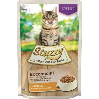 Stuzzy Cat kapsička pro sterilizované kočky Adult kuře 85 g