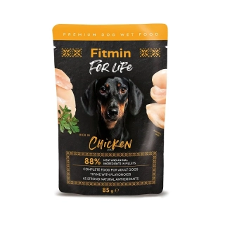 Fitmin For Life kapsička pro psy kuřecí s bylinkami 85 g