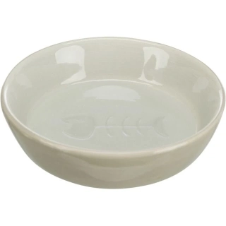 Keramická miska s obrázkem kostry ryby 200ml/13cm - grey