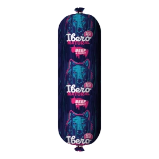 Ibero Natural Sausage salám pro psy hovězí s mrkví 800 g