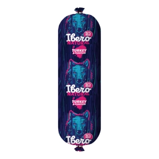 Ibero Natural Sausage salám pro psy krůta s dýní 800 g