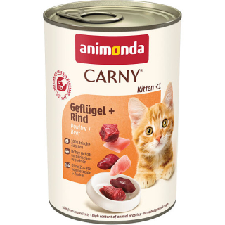 Animonda Carny Kitten konzerva pro koťata s hovězím a drůbežím 400 g