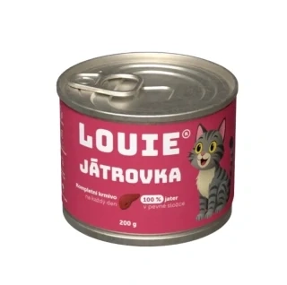 Louie Cat konzerva pro kočky s játry a prebiotiky 200 g