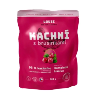 Louie Dog kapsička pro psy kachní s brusinkami 300 g