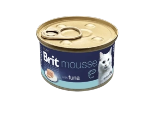 Brit Premium by Nature Cat Mousse konzerva pro kočky tuňák  85 g