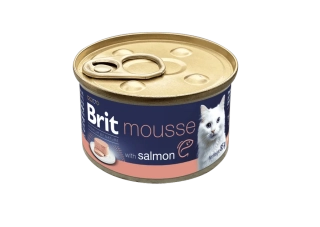 Brit Premium by Nature Cat Mousse konzerva pro kočky losos  85 g
