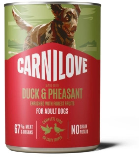 Carnilove Wild Meat konzerva pro psy kachna, bažant 400 g