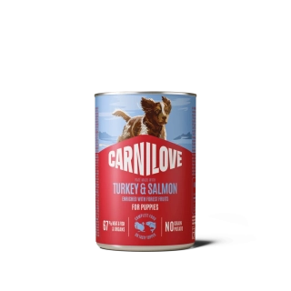 Carnilove Wild Meat konzerva pro štěňata krůta, losos 400 g