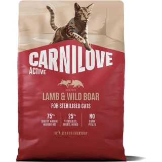 Carnilove Cat Active Dry Lamb& Wild Steril.Ad.AB 2kg