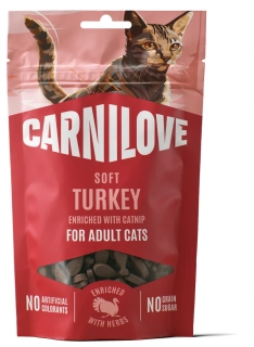 CARNILOVE Cat SOFT Snack Turkey enriched with Catnip 50 g