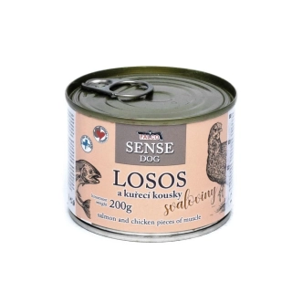 Sokol Falco Sense dog konzerva pro psy  s lososem 200 g
