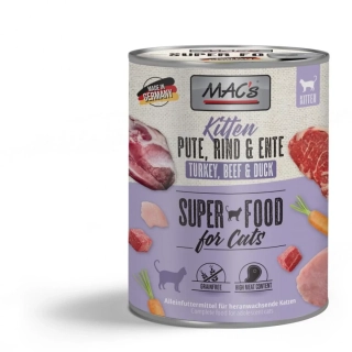 MAC's Cat Kitten konzerva pro koťata krůta, hovězí, kachna  400 g