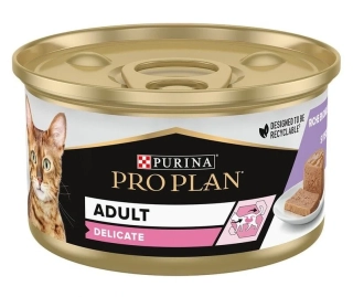 Pro Plan Delicate  konzerva pro kočky krůta paštika 85 g