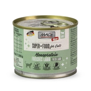 MAC's Cat Mono Sensitive konzerva pro kočky jehněčí s mrkví 200 g