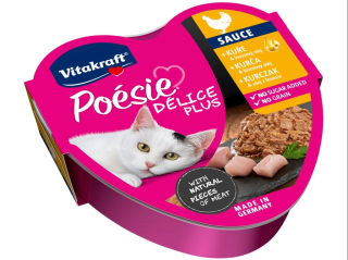 Vitakraft Cat Poésie Délice Plus Sauce  vanička pro kočky kuře 85g