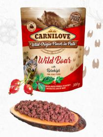 Carnilove kapsička paté pro psy divočák se šípky 300 g