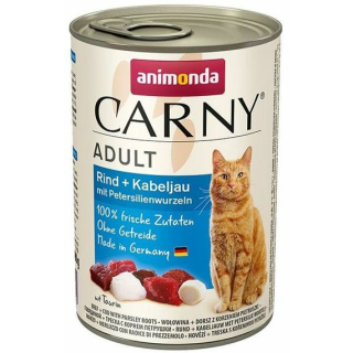 Animonda Carny Adult konzerva pro kočky s hovězím, treskou a petrželí 400 g