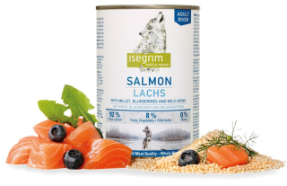 Isegrim konzerva pro psy losos, drůbež 400 g